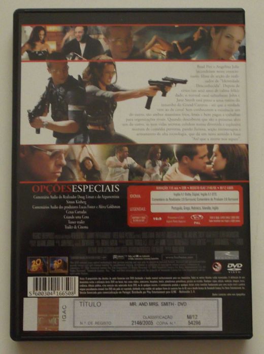 Filme em DVD Mr. e Mrs. Smith