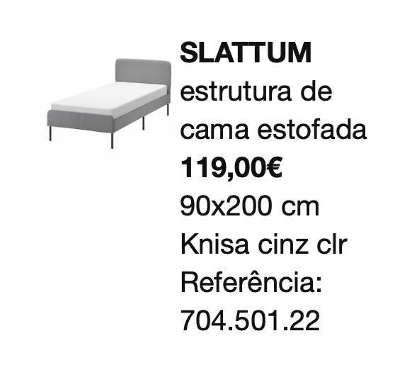 Ikea bed and mattress slattum and vesteroy
