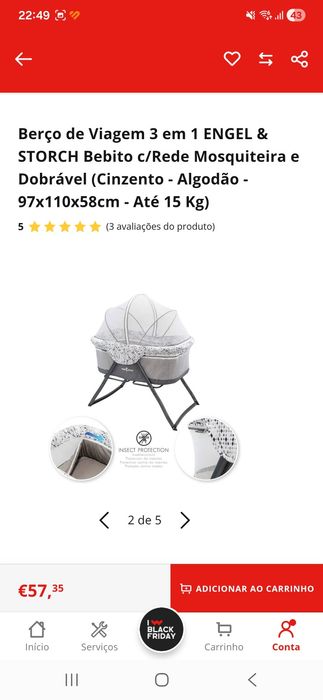 Berço de bebé viagem