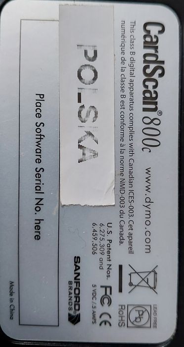 Dymo CardScan 800c skaner wizytówek