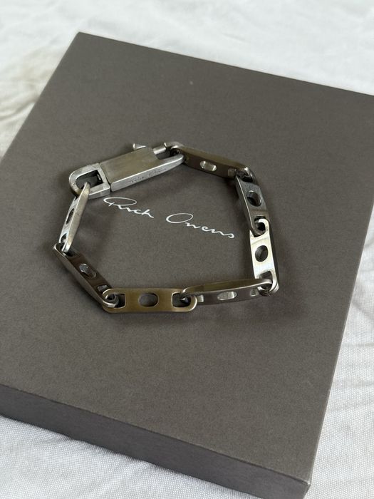 Rick Owens Silver Chain Bracelet