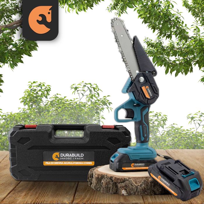 Piła Łańcuchowa Akumulatorowa Mocna Pilarka Gałęziówka Ręczna Ogród