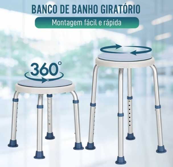 Banco de Banho Giratório - Nunca usado
