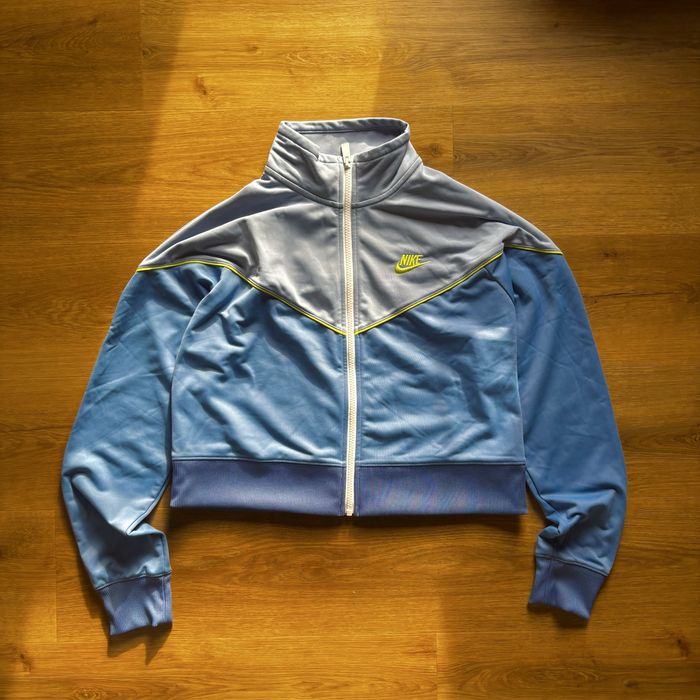 Nike Track Jacket – Retro Blue/Grey Zip-Up