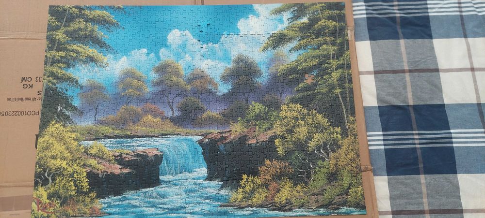 (GRATIS) Bob Ross Puzzle (falta 1 peça, outra estragada)