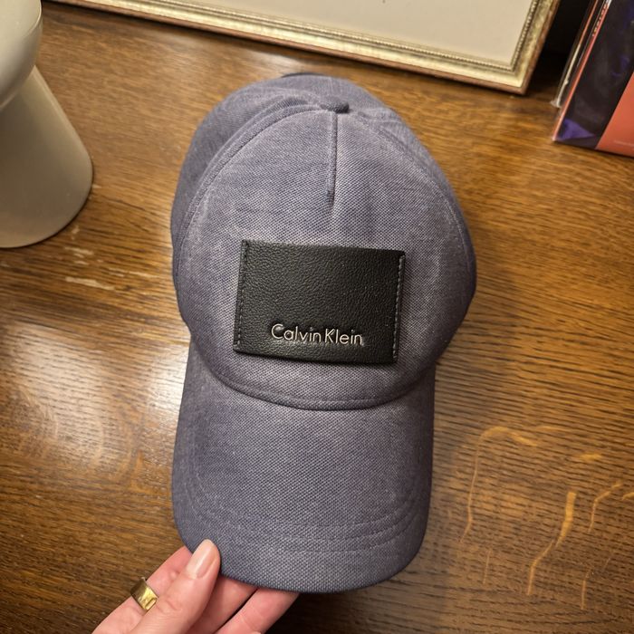 Granatowa męska czapka Calvin Klein oryginalna z daszkiem Ralph