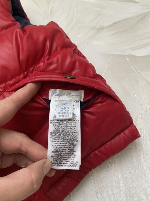 детская двусторонняя безрукавка Ralph Lauren 12 месяцев