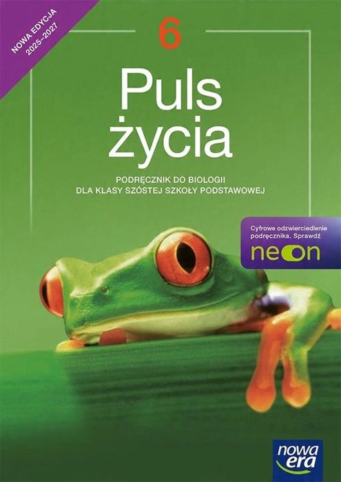 Biologia SP 6 Puls życia Neon podr. Joanna Stawarz Rok wydania: 2025,