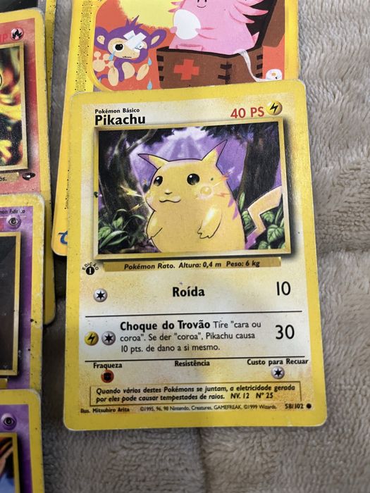 Vendo cartas pokemon (primeira ediçao)