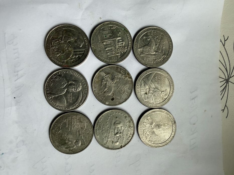 Продам монети квотери америка