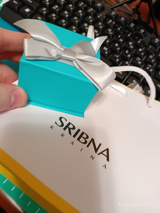 Підвіска срібна країна "Юлія" срібло позолочене