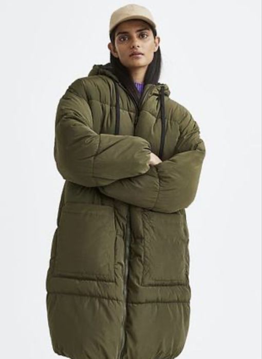 3 штуки-H&M пуховик-куртка-бомбер-пальто-велюр