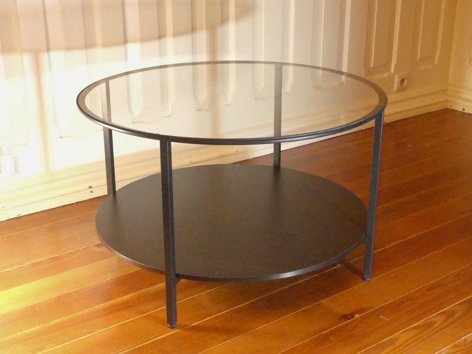 Mesa De Centro- Metal e Madeira - COMO NOVO