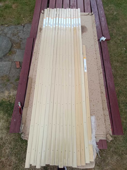 Listwy progowe aluminiowe, 13 sztuk 3,7x200cm, różne kolory.