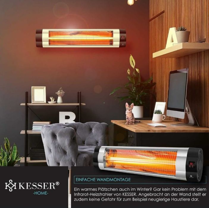 Grzejnik tarasowy/Promiennik podczerwieni 2500 W +pilot, na statywie