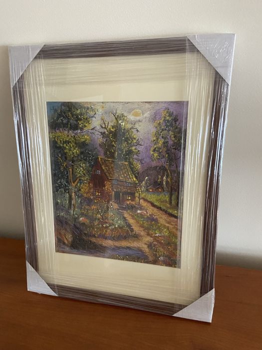 Quadro completamente novo pintado à mao