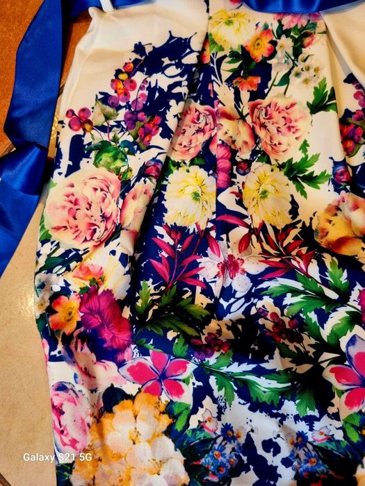 Nowa włoska sukienka Pala D'Oro S kontrafałda