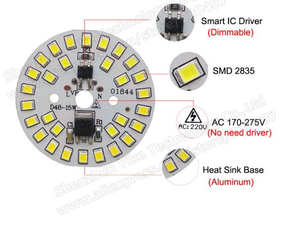 LED Прожектора, LED сборки, светильник врезной потолочный