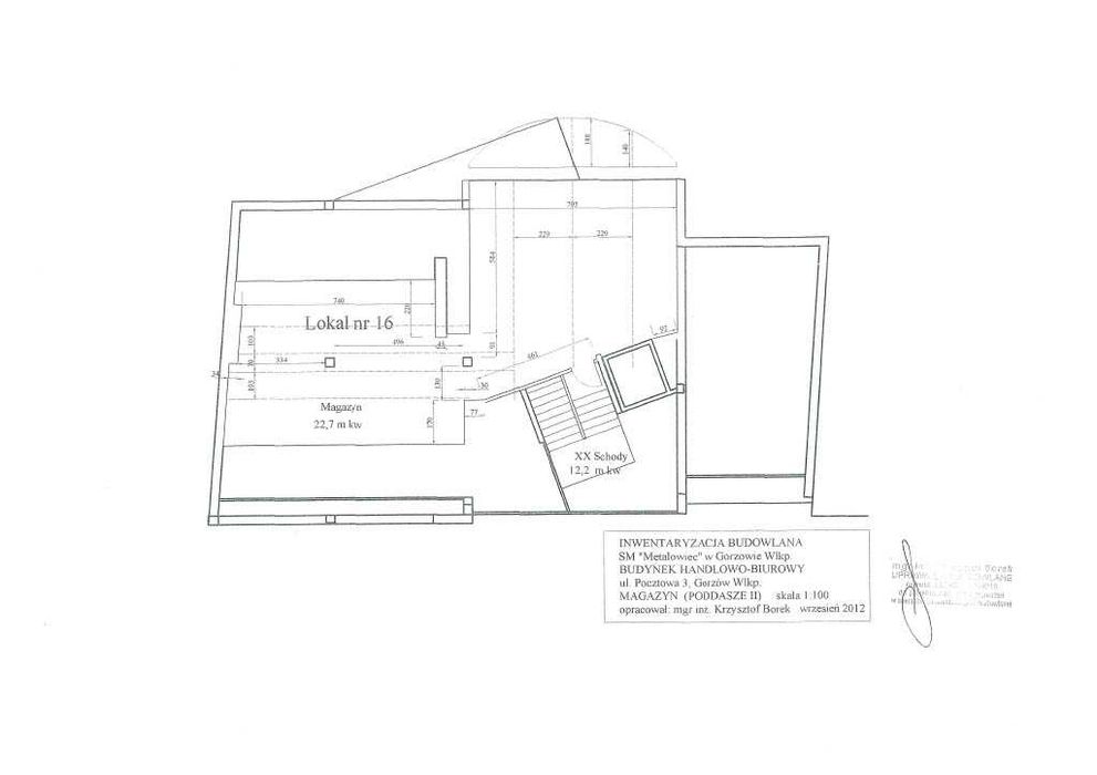Kameralny lokal usługowy – Pocztowa 3