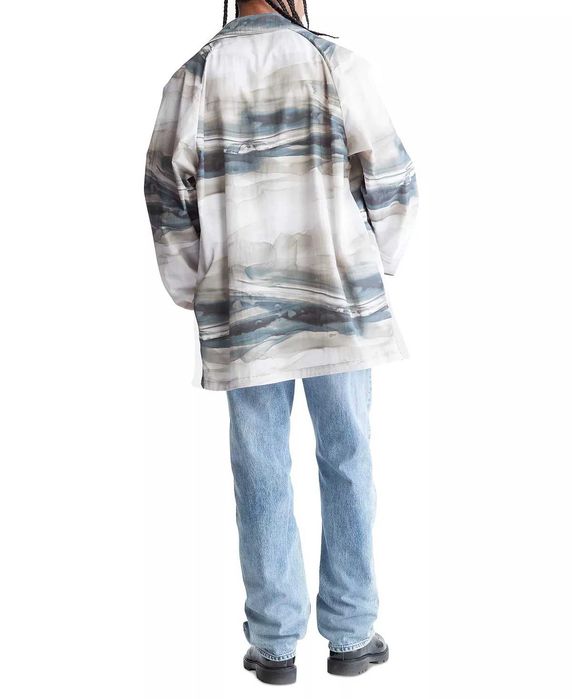 Calvin klein длинная куртка - ветровка ( ck Long  jacket)c америки M,L