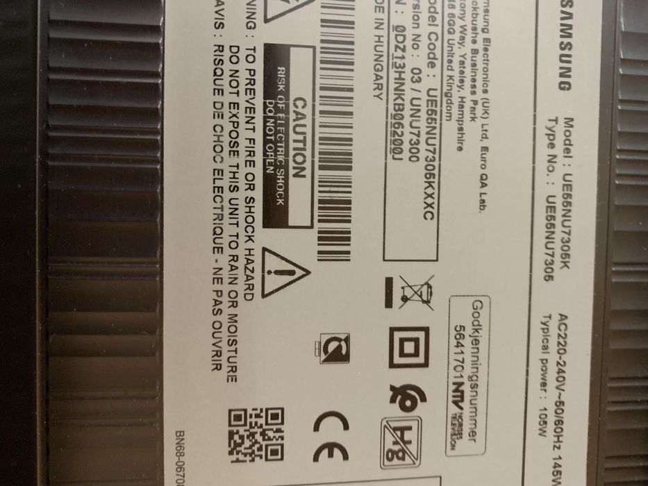 SmartTV curved 4K UHD DVB-T2 Samsung 55 cali
