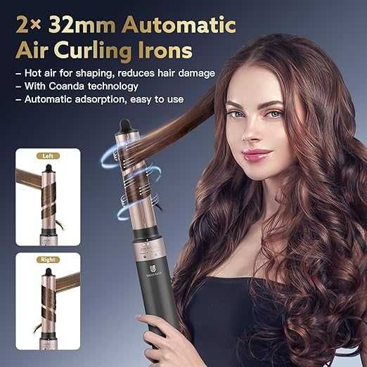 Webeauty suszarka i lokówka do włosów F9 200 milionów jonów ujemny 3w1