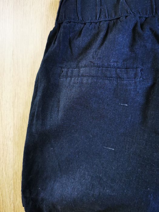 Vero moda spodenki damskie krótkie szorty lniane linen granatowe rozmiar S 36