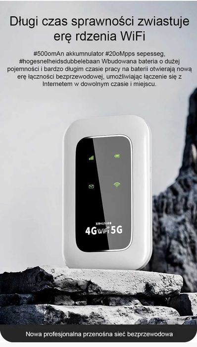 Router mobilny 4G/5G 150 Mbps WIFI6 zafoliowany Dębogóra • OLX.pl