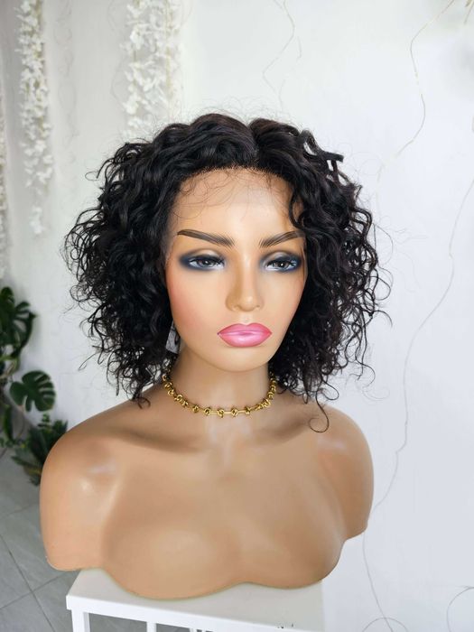 Peruka z włosów naturalnych Beti loczki, afroloki
