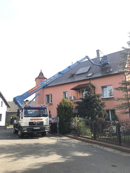 Usługi i Wynajem dźwigów podnośniki koszowe zwyżki Wumag Ruthman dźwig