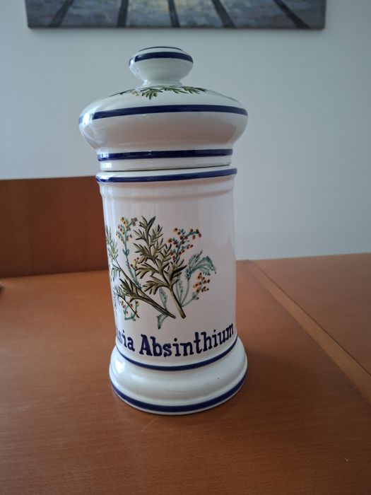 Pote de farmácia para ervas medicinais