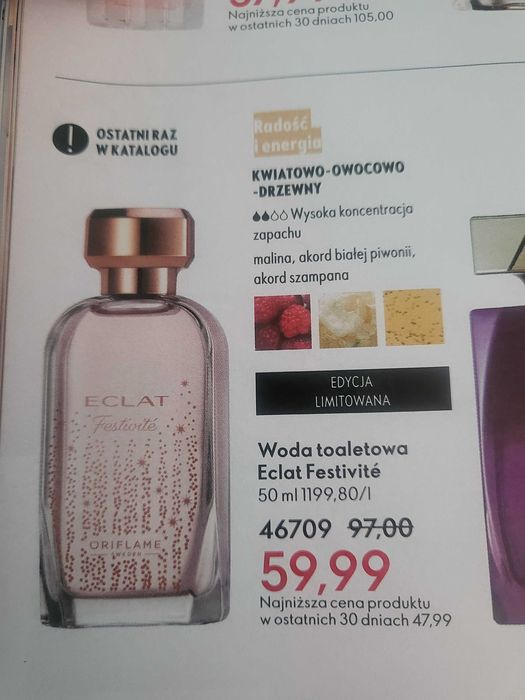 Woda toaletowa Eclat Festivité Oriflame