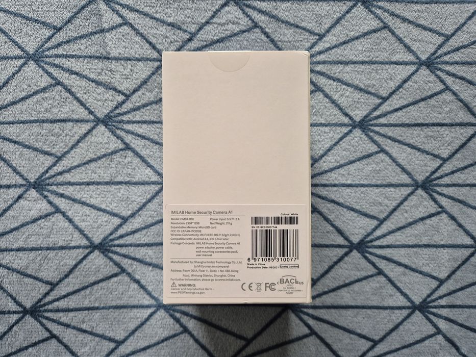 Nowa Kamera Wewnętrzna IMILAB Home Security Camera A1 IP Niania ŁÓDŹ