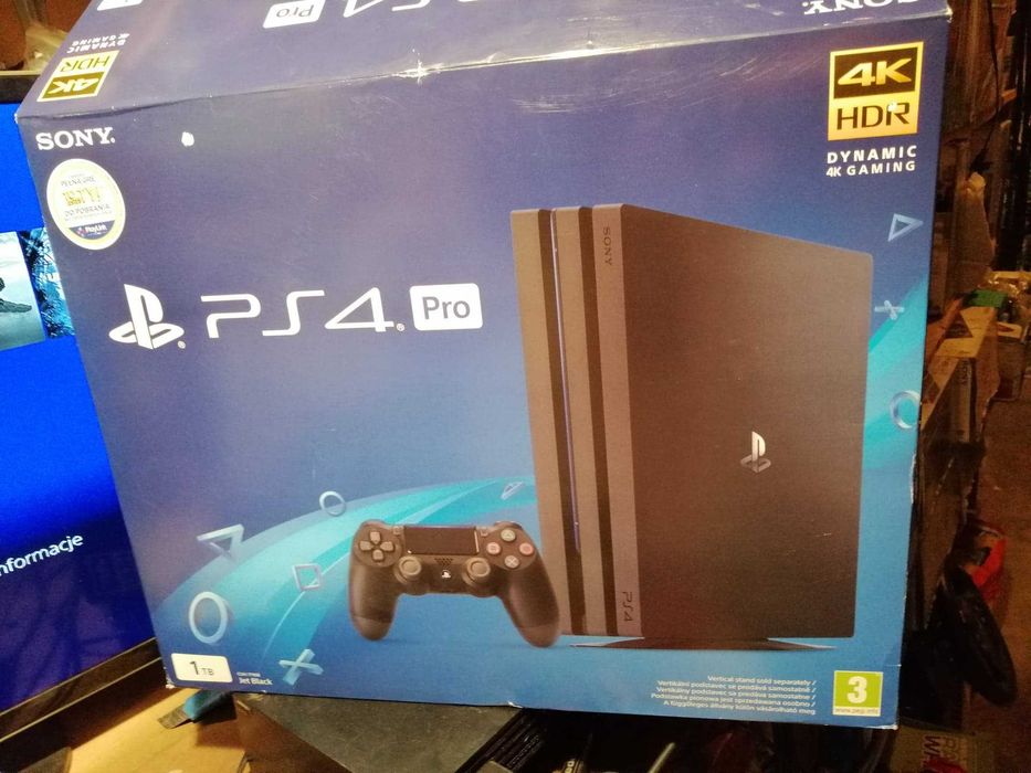 Karton do konsoli Ps4 wkładki instrukcje KOMPLETNY Fat Slim Pro