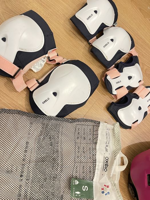 Patins em linha, saco, capacete e proteções Oxelo