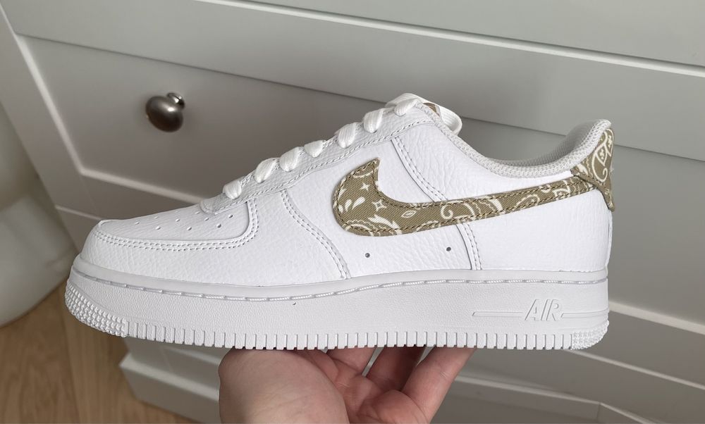 Buty Nike Air Force 1 White Paisley Barley rozm. 38