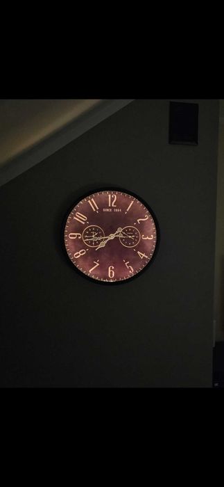 Nie-zwykły duży zegar, kinkiet  55 cm