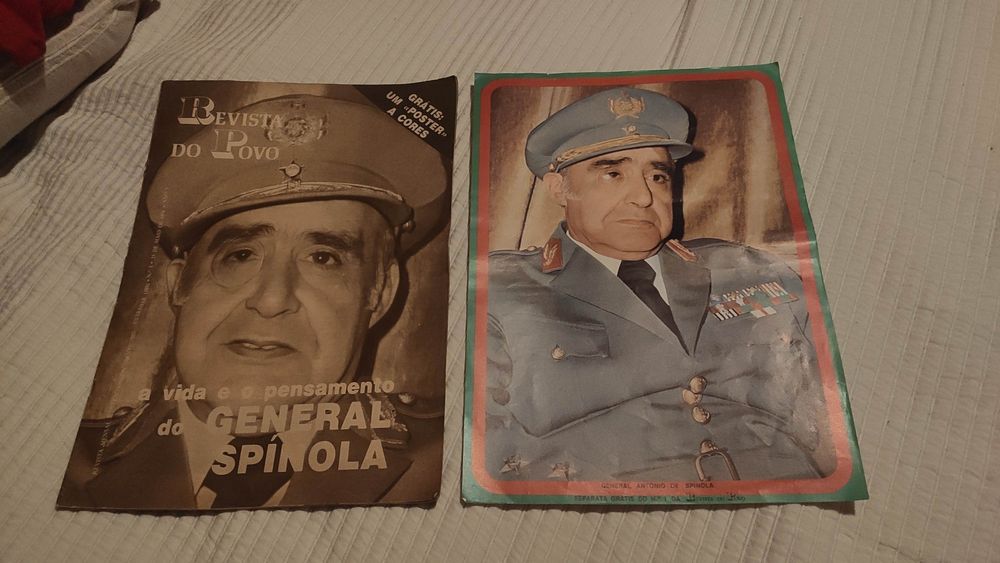 Revista Povo General Spínola e Bios Soares Cunhal Eanes Otelo Gomes