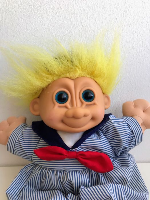 Pluszowa vintage lalka Troll Russ Berrie Kidz Skippy
