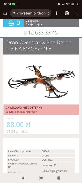 Dron zabawka OVERMAX X Bee Drone 1.5