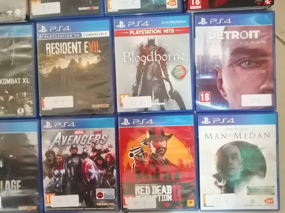 jogos usados PS4, varios preços , ver fotos