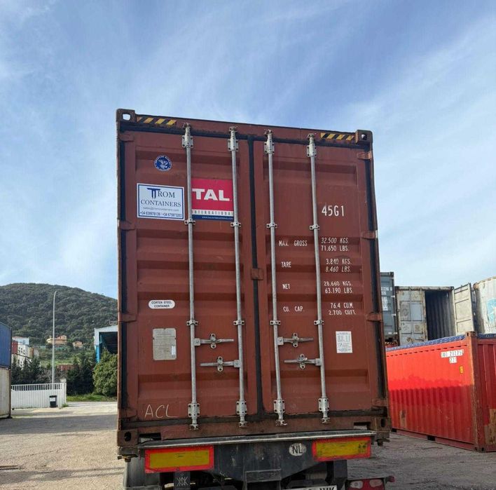 Contentor Marítimo 40' HC - 12m - 30m2 | One Way e Usados - TROM Containers