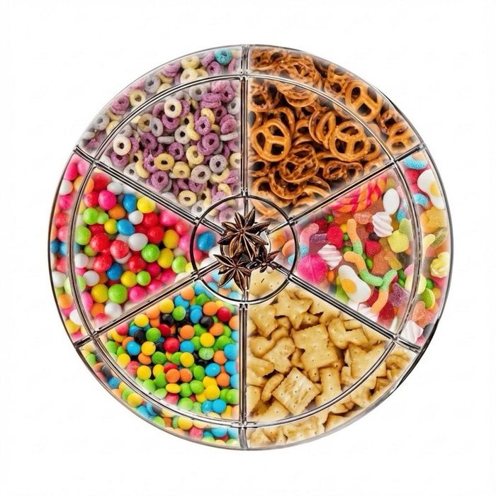 DUŻY 3,5L Pojemnik do żywności obrotowy  do ryżu płatków do kuchni