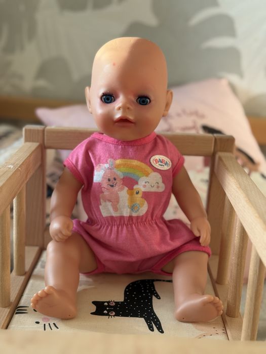 Ліжко та лялька baby born