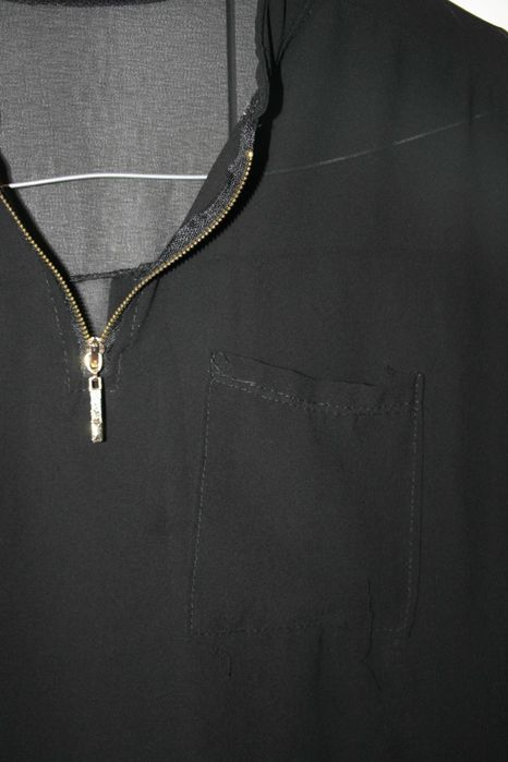 Camisa Preta Transparente