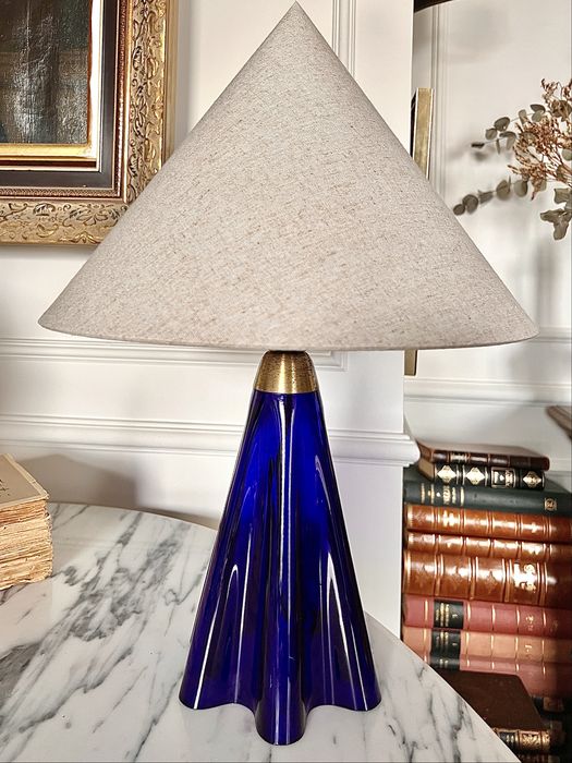 Lampa LeKlint Le Klint duńska Dania szkło gięte vintage 1970 ikona designu klasyk duńskiego danish lampka stołowa unikat kolekcjonerska