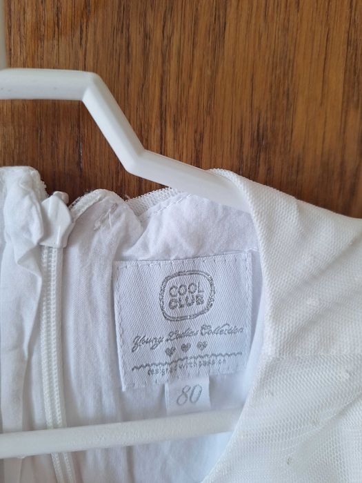 Sukienka na chrzest, roczek, cool club, 80, jak nowa