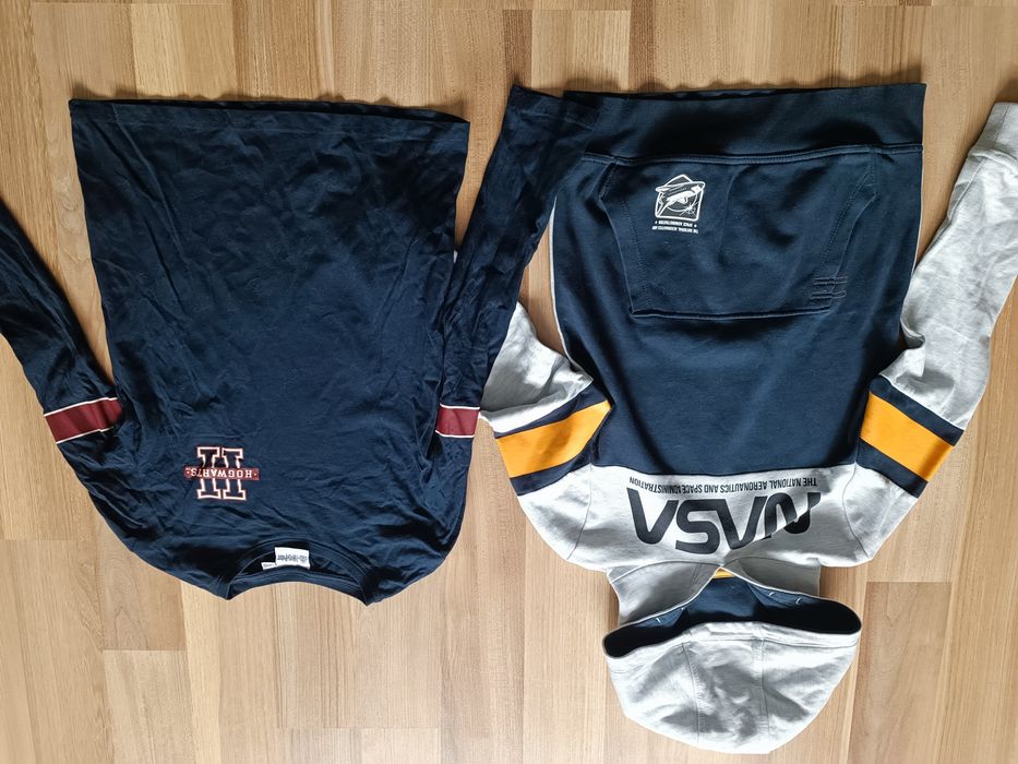 Zestaw paka ubrań r. 134 t-shirt koszulka bluza