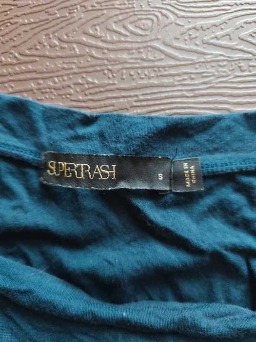 Asymetryczna granatowa długa sukienka rozmiar S