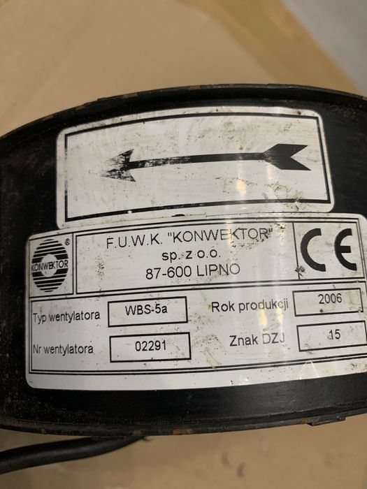 Wentylator (konwektor) do kotła WBS-5a